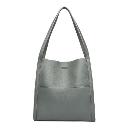 🔥👜👜【45% OFF】Veľkokapacitná jednoduchá jednofarebná jesenná mäkká kožená taška cez rameno