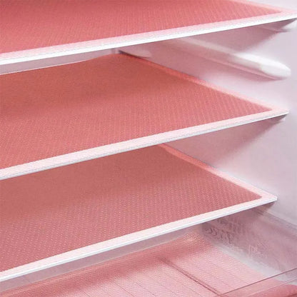 8 piezas por 27 euros-🧊🛡️ Protectores impermeables para estantes de refrigerador — Antideslizantes, fáciles de limpiar y aptos para contacto con alimentos — Mantén los estantes ordenados y frescos ✨