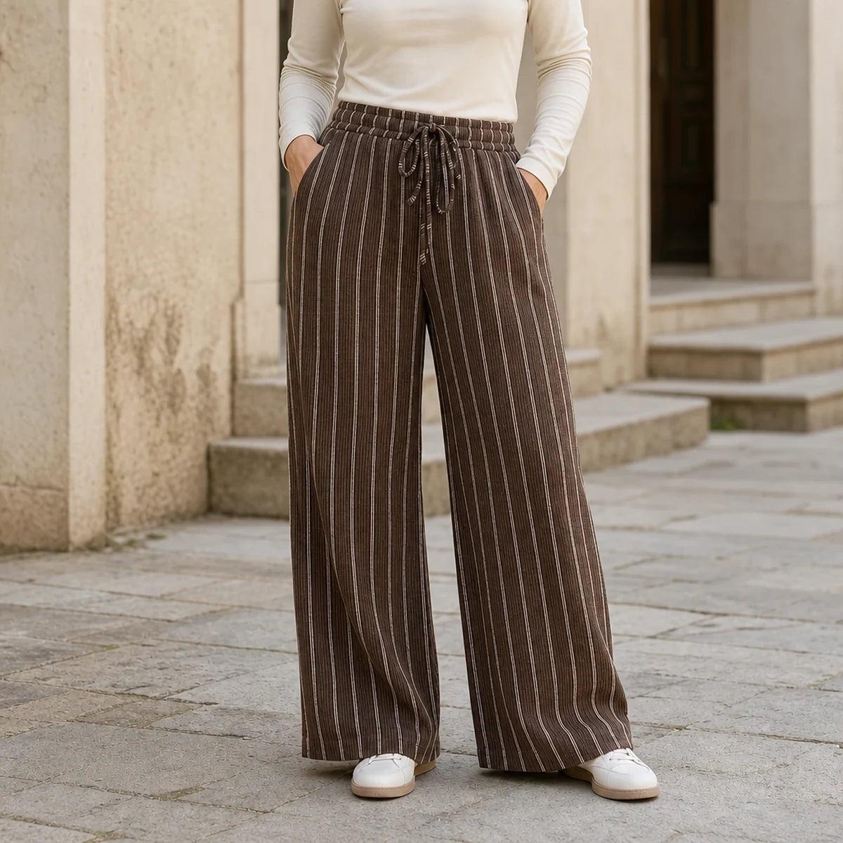 😍💕50% de descuento💕【XS-2XL】Pantalones casuales para mujer de algodón y lino ✅️Pago contra entrega