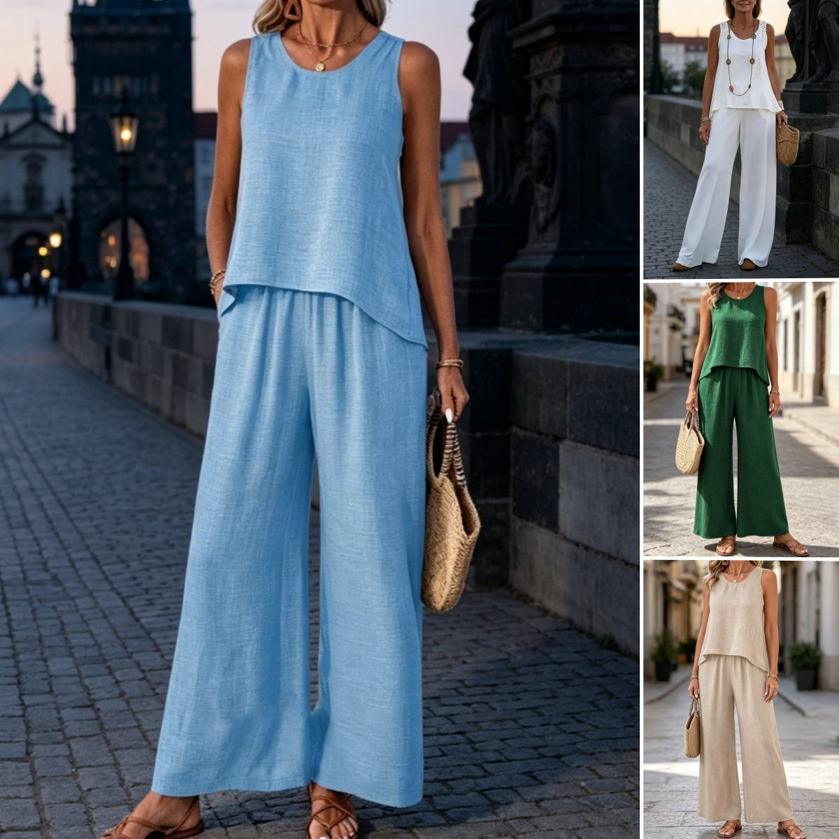 ✨ Ostatni dzień – rabat 50%! ✨【S-2XL】Damska letnia zestaw odzieży codziennej, wygodna i przewiewna. Luźny i modny krój