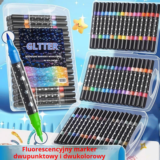 🔥✨ Zestaw rozświetlaczy z podwójną końcówką