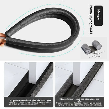 🔥Kupite 2, dobijte 2 gratis🔥🚪Traka za brtvljenje donjeg dijela vrata, otporna na vjetar, toplinsku izolaciju, otporna na prašinu💨