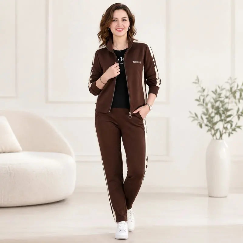 🔥【50% zľava】🔥【M-5XL】【Bunda + nohavice】😍 Nová jesenná sada ležérneho športového oblečenia, plus size