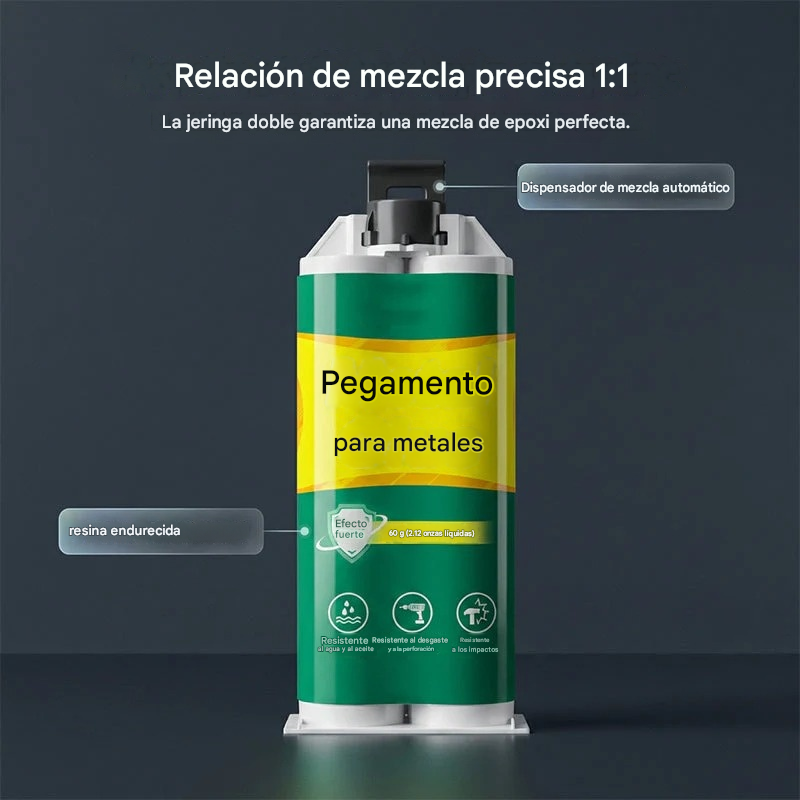 【Juego de 3 piezas】 🔥🛠️Pegamento reparador de metal AB de alta resistencia