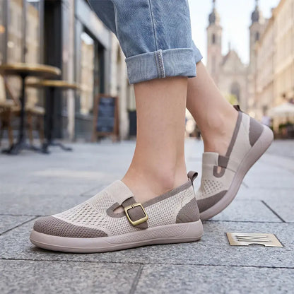 【36-41】Zapatos ligeros para mujer con suela blanda: tipo slip-on, cómodos, ideales para mamás y para el uso diario.