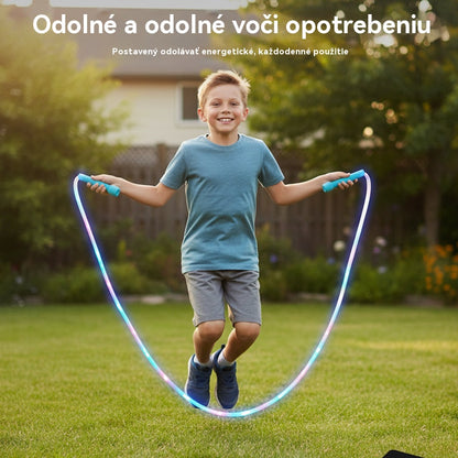 🏃🌈 LED svietiace švihadlo pre deti