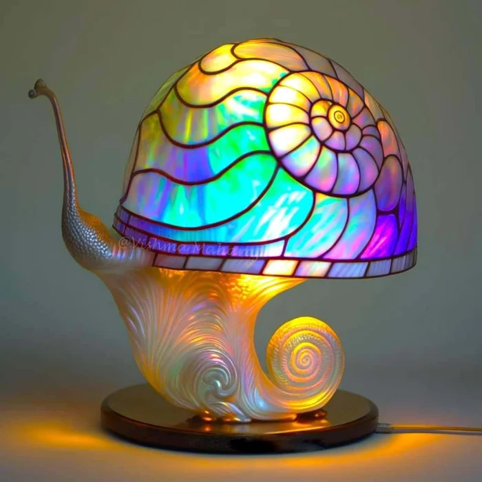 49% ZĽAVA 🔥 Farebná živicová stolová lampa 🍄 Séria rastlín v tvare huby