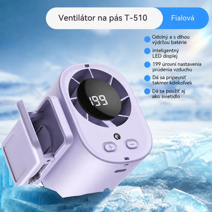 🌀❄Nový vysokokapacitný USB ventilátor s digitálnym LED displejom na montáž do auta a na vonkajšie použitie