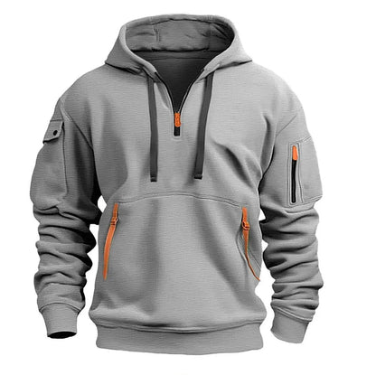 【S-5XL】Pánske mikiny s kapucňou na zips a viacvreckové mikiny   3752467