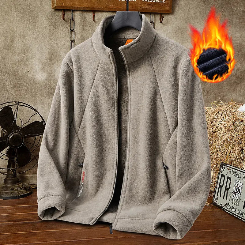 💥【M-5XL】Chaqueta de mezcla de lana gruesa para hombre — Cálida y cómoda, disponible en tallas grandes — Ideal para otoño e invierno
