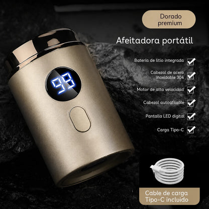 🔥Oferta estrella: 50 % de descuento🔥 Potente mini afeitadora eléctrica para hombre con pantalla digital