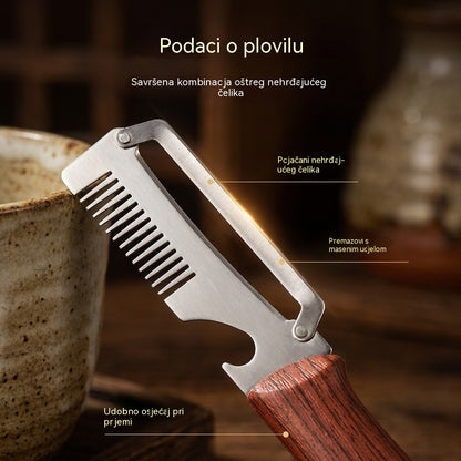 ✅Kupite 1, dobijte 1 gratis (2 artikla) 🧅🔪 Višenamjenska kuhinjska gulilica 3 u 1: Gulite, režite i otvarajte boce! 🔥