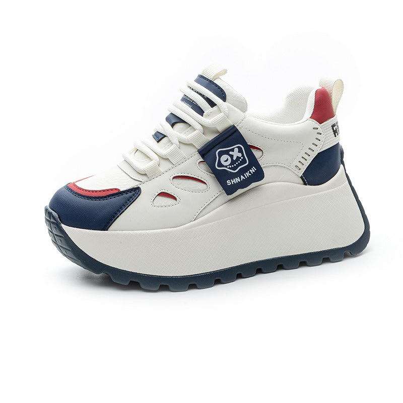 👟✨【+5 cm de altura】Zapatillas casual de estilo deportivo con suela gruesa – Modernas, cómodas y fáciles de combinar 💫