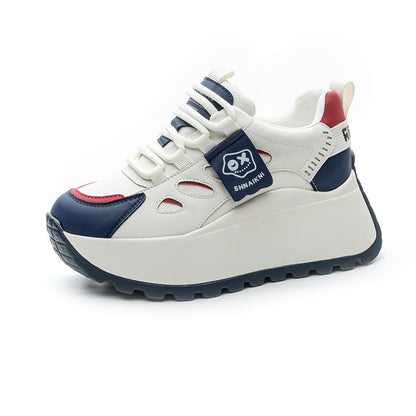 👟✨【+5 cm de altura】Zapatillas casual de estilo deportivo con suela gruesa – Modernas, cómodas y fáciles de combinar 💫