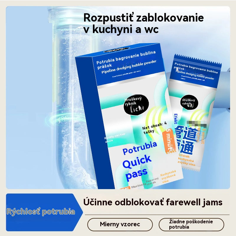💪🛡️【6 ks.】💥💫Silný prostriedok na odstraňovanie upchatia a korózie potrubí, vhodný na rozpúšťanie olejových škvŕn v toaletách, podlahových odtokoch, kanalizácii a kuchyniach
