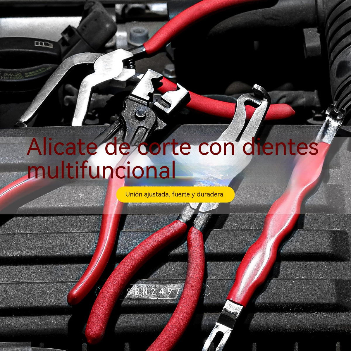 【3 pieza】Juego de alicates multifuncionales para reparación de automóviles [Alicates para grapas + Palanca + Alicates para terminales de batería]