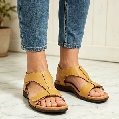 【Tallas 36-43】Sandalias de verano con suela blanda y soporte de arco, casuales y cómodas.