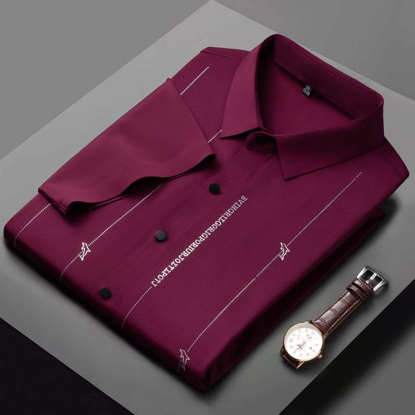 【M-4XL】Nové módne a pohodlné krátke rukávy pre mužov, super elastické, proti vráskam, nie je potrebné žehliť. 3715492