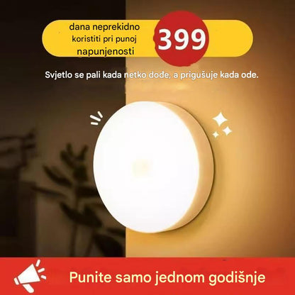 🏡💡【Pakiranje od 4】Bežična pametna indukcijska noćna svjetla za ljudsko tijelo, praktična i prikladna, jednostavna za punjenje