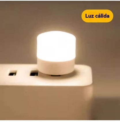 💡【10 artículos】Luz de noche USB creativa, lámpara de mesa pequeña con protección ocular inalámbrica para dormitorio, adornos decorativos enchufables, luz de noche de ambiente