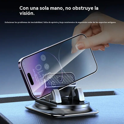 🚗 Soporte para móvil 2 en 1 para coche, giratorio 360° y antideslizante