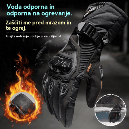 🧤 Vodoodporne, tople in trpežne kolesarske rokavice iz karbonskih vlaken in mikrovlaken.