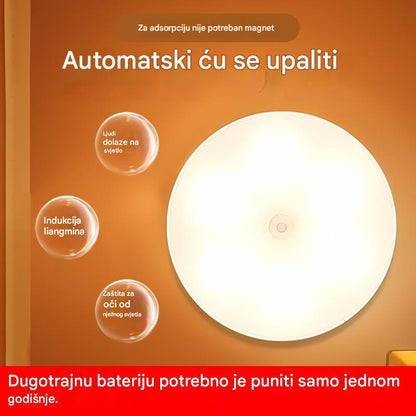 🏡💡【Pakiranje od 4】Bežična pametna indukcijska noćna svjetla za ljudsko tijelo, praktična i prikladna, jednostavna za punjenje