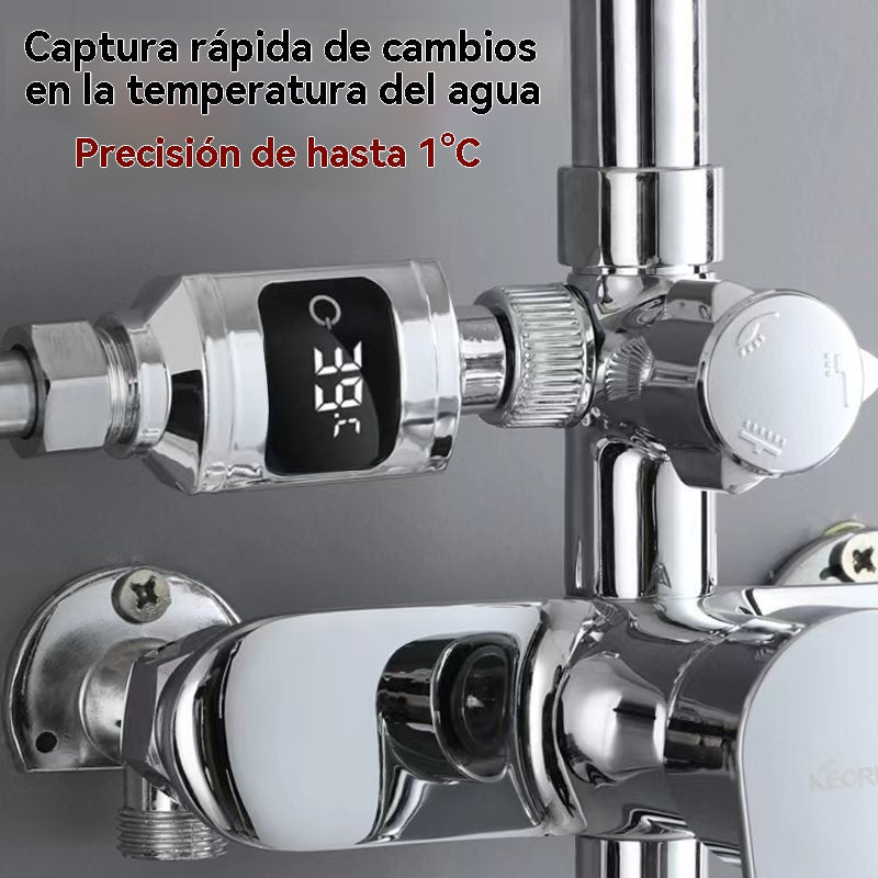🔥¡Compra 1 y llévate 1 gratis! 🔥🚿Termómetro de ducha impermeable con pantalla LED (Celsius)🌡️