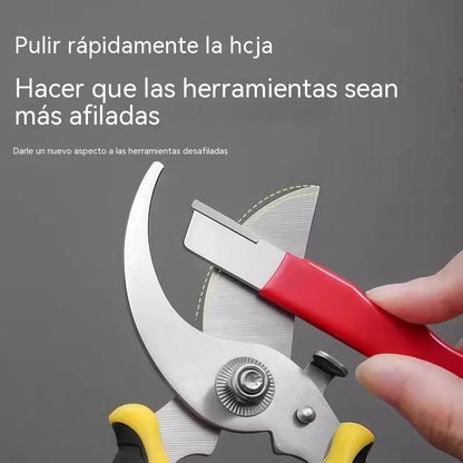 【Compra 1 y llévate 1 gratis】【2 pieza】Afilador de cuchillos portátil y rápido para tijeras de jardín, cuchillos de cocina y raspadores.