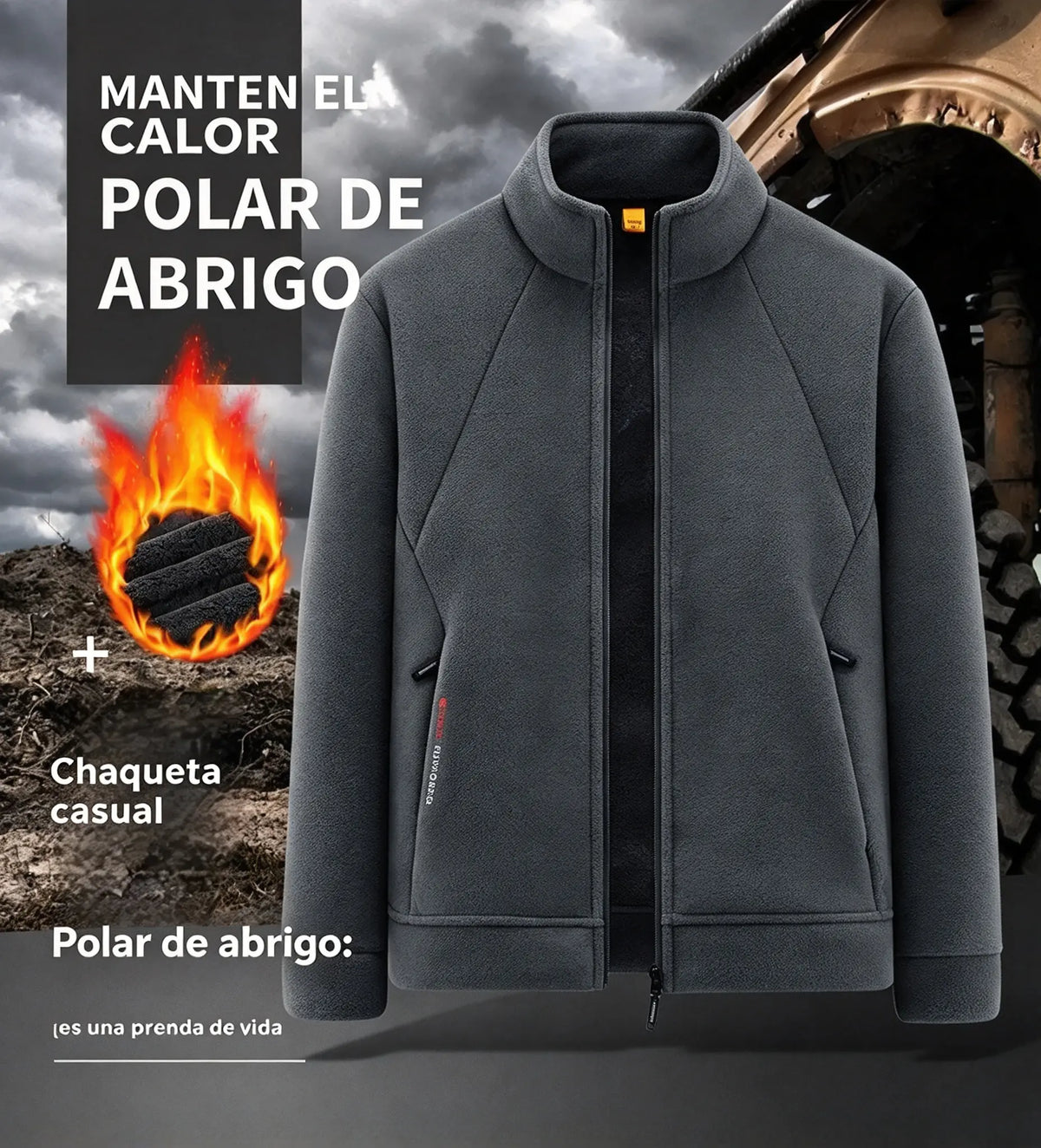 💥【M-5XL】Chaqueta de mezcla de lana gruesa para hombre — Cálida y cómoda, disponible en tallas grandes — Ideal para otoño e invierno