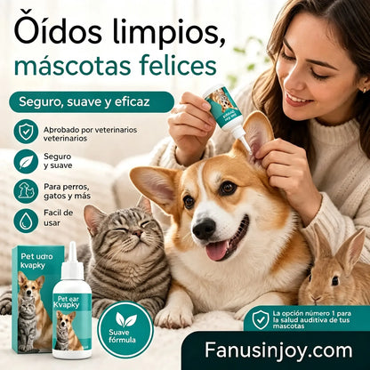【Compra 1 y llévate 1 gratis】 🐱🐶 Gotas suaves para la limpieza de oídos de mascotas: dile adiós a las enfermedades del oído
