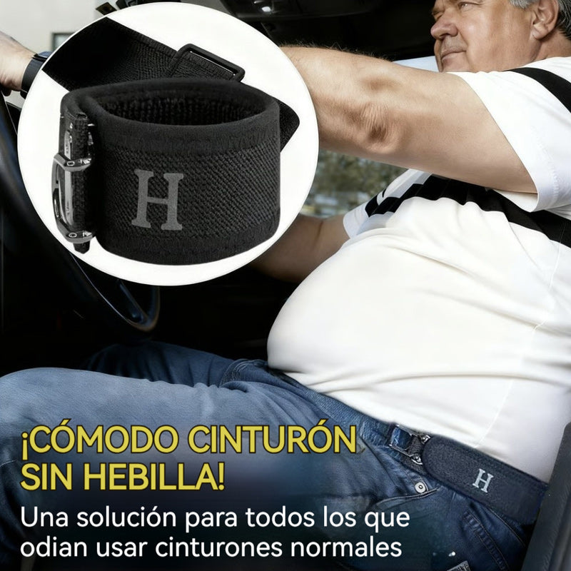 Cinturón ajustable y cómodo con hebilla de velcro universal elástica