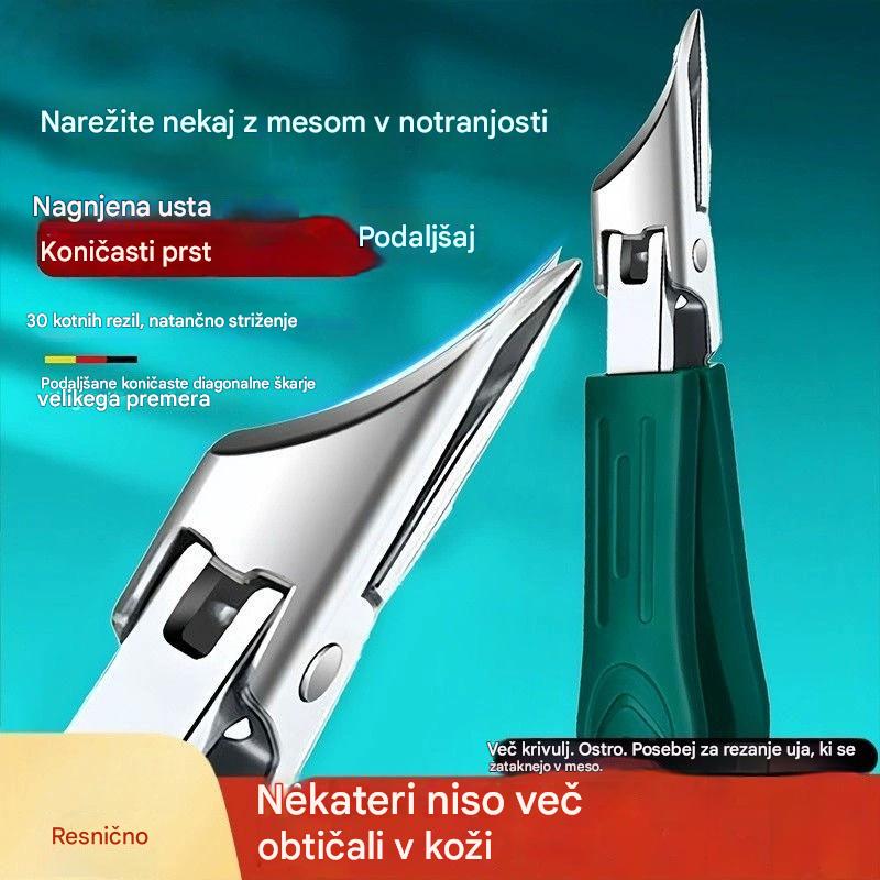 🔥【 RAZPRODAJA】🔥 Ščipalniki za nohte z zaščito pred brizganjem in rezilom pod kotom 25° (komplet 3 kosov)