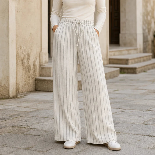 😍💕50% de descuento💕【XS-2XL】Pantalones casuales para mujer de algodón y lino ✅️Pago contra entrega