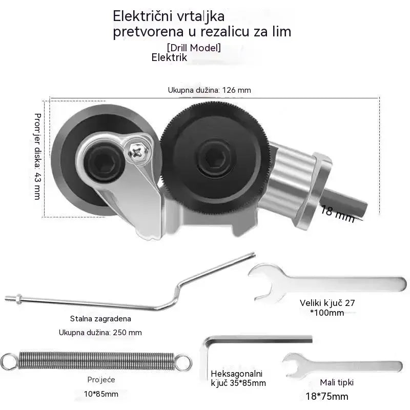 🛠49% popusta 🔧 Nastavak za električnu bušilicu 🔩 Pretvorite svoju električnu bušilicu u alat za rezanje.