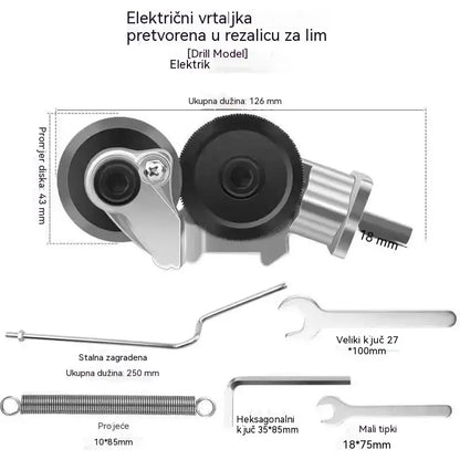 🛠49% popusta 🔧 Nastavak za električnu bušilicu 🔩 Pretvorite svoju električnu bušilicu u alat za rezanje.