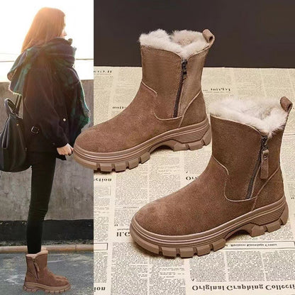 💖⛄️ Časovno omejen popust 👢【35-40】Jesen/zima 2024 Nov model podloženih usnjenih škornjev Martin, trpežni in topli.