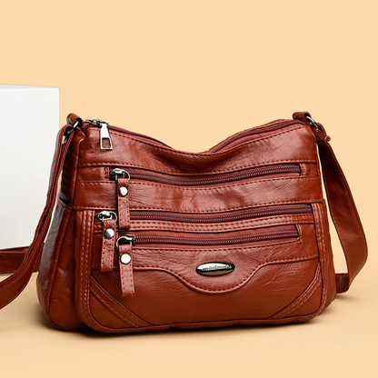 👜 💟Nuevo bolso de hombro de piel suave con múltiples compartimentos, elegante y con estilo.