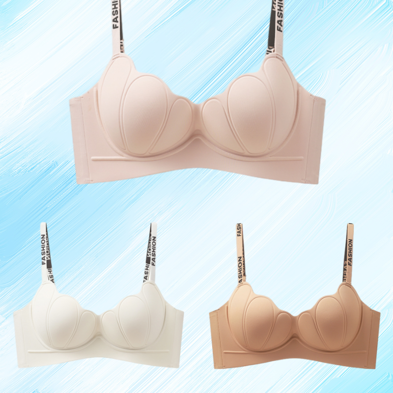 😍【Pack de 3】Sujetador sin aros para mujer, cómodo y sin costuras ❤️【40-85 kg】