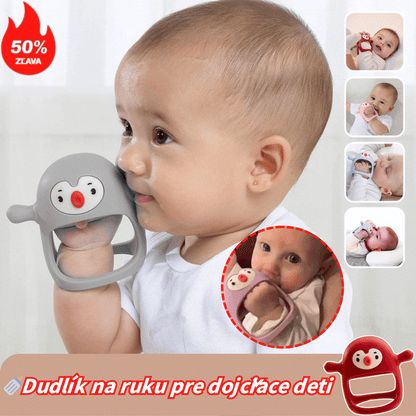 💝👼Silikónové hryzátko pre deti od 0 do 12 mesiacov, 🍼Dudlík na ruku pre dojčiace deti