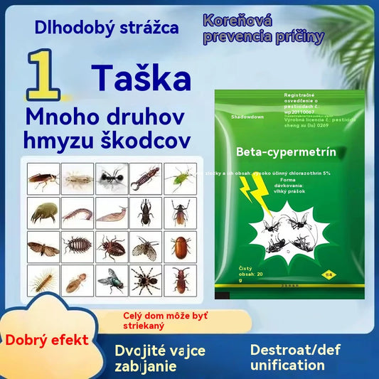 🦟【Horúci výpredaj】❤️Špeciálne navrhnuté na ničenie komárov a múch na farmách, jedno balenie zabíja blchy/kobylky/šváby/muchy/komáre!