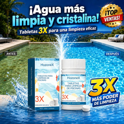 🔥【Compra 1, llévate 1 gratis】🏊‍♀️💧Pastillas limpiadoras para piscinas para un agua clara y transparente.