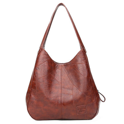 💖👜💖Nouă geantă de umăr din piele moale, la modă, de mare capacitate, versatilă