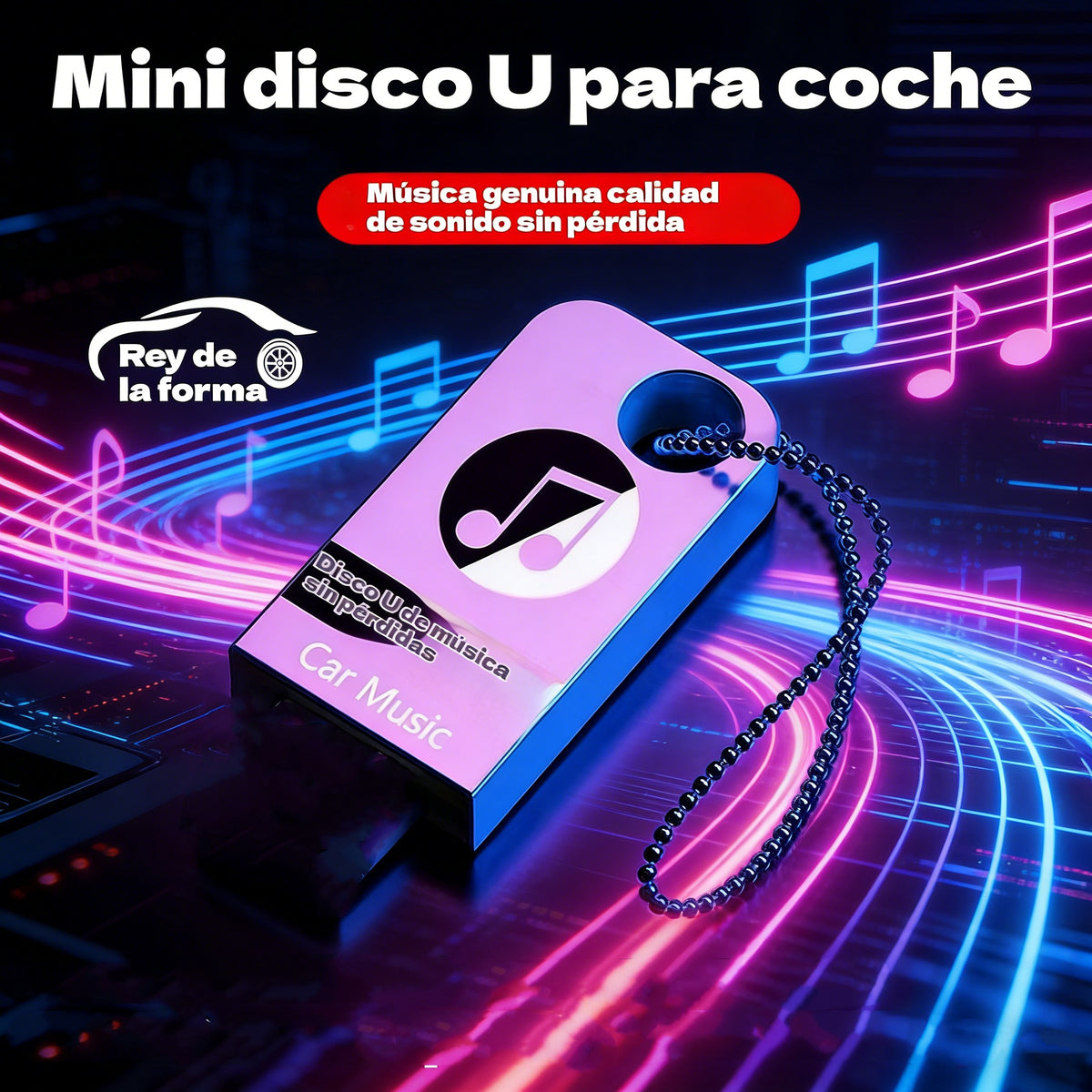 🚗🎵🎵【32G】【Samochodowy pendrive muzyczny】zawiera 3000 piosenek, 200 klipów muzycznych oraz efekty dźwiękowe 6D