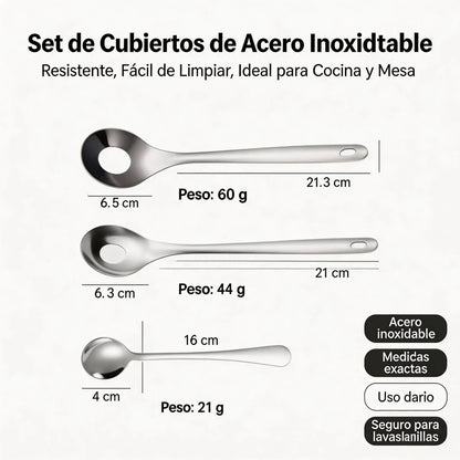 🍖 【3 piezas】Molde para albóndigas de acero inoxidable 304 – ideal para hacer albóndigas de carne y de pescado, perfecto para cocinar en casa 🥄