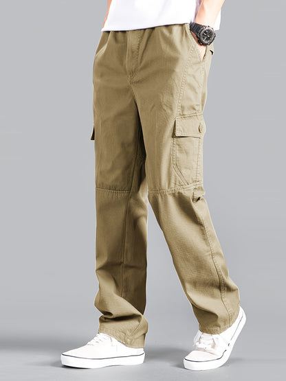 🔥M-6XL👨Pantalones cargo de talla grande para hombre con múltiples bolsillos, perfectos para el uso diario informal【Nuevo - 50% descuento】