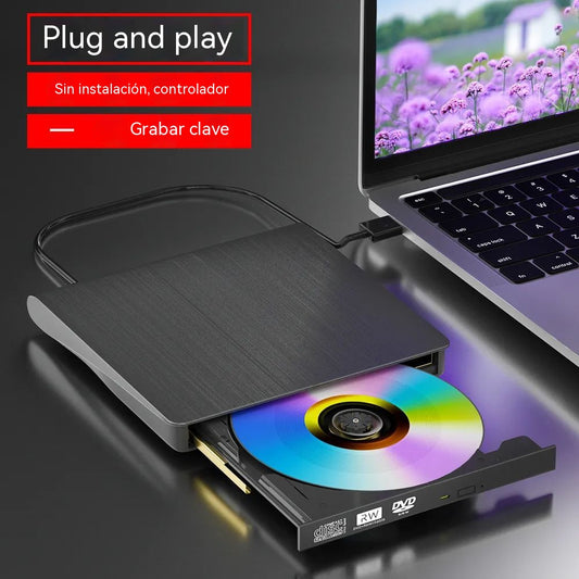 📢📢¡50% de descuento! 💿💻 Lector de CD/DVD Externo – Plug & Play, Portátil y Compatible con Mac/Windows