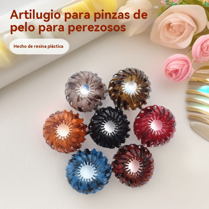 【7/14 piezas】🎀 Nuevas pinzas para el cabello con forma de nido de pájaro: sujetan firmemente colas de caballo altas y moños elegantes, revitalizando instantáneamente tu apariencia.