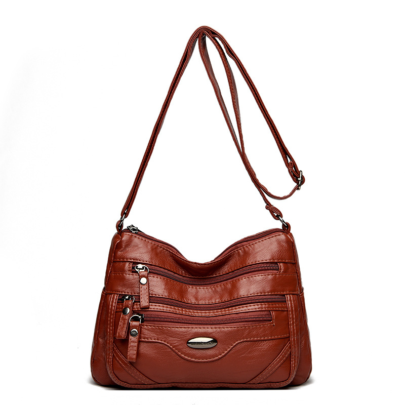 👜 💟Nuevo bolso de hombro de piel suave con múltiples compartimentos, elegante y con estilo.