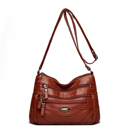 👜 💟Nuevo bolso de hombro de piel suave con múltiples compartimentos, elegante y con estilo.